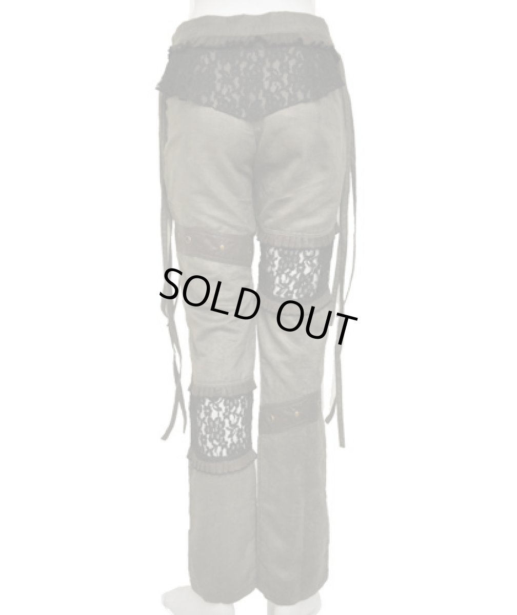 画像3: FLOWER OF LIFE レディース・パンツ / グリーン (3)