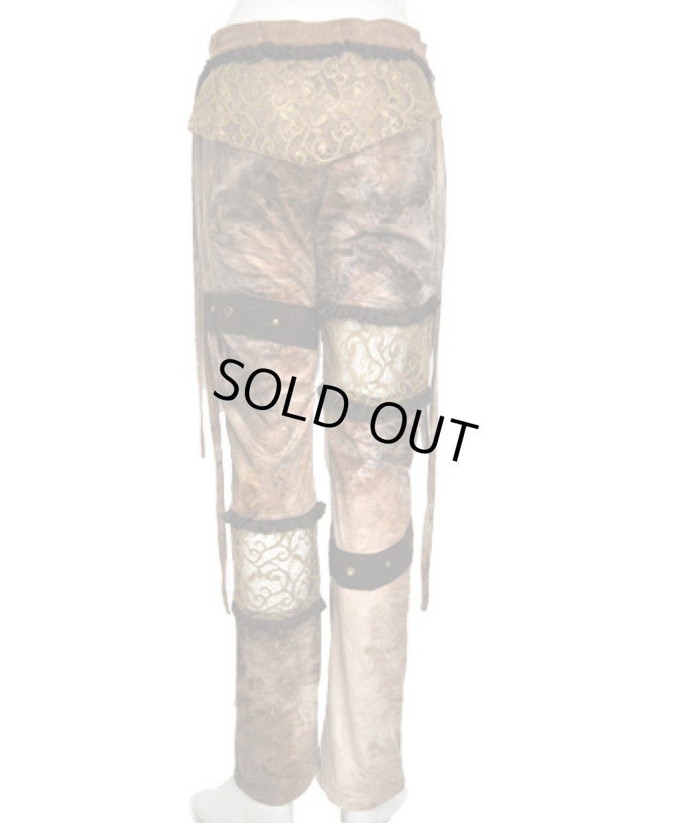 画像3: FLOWER OF LIFE レディース・パンツ / ブラウンミックス (3)