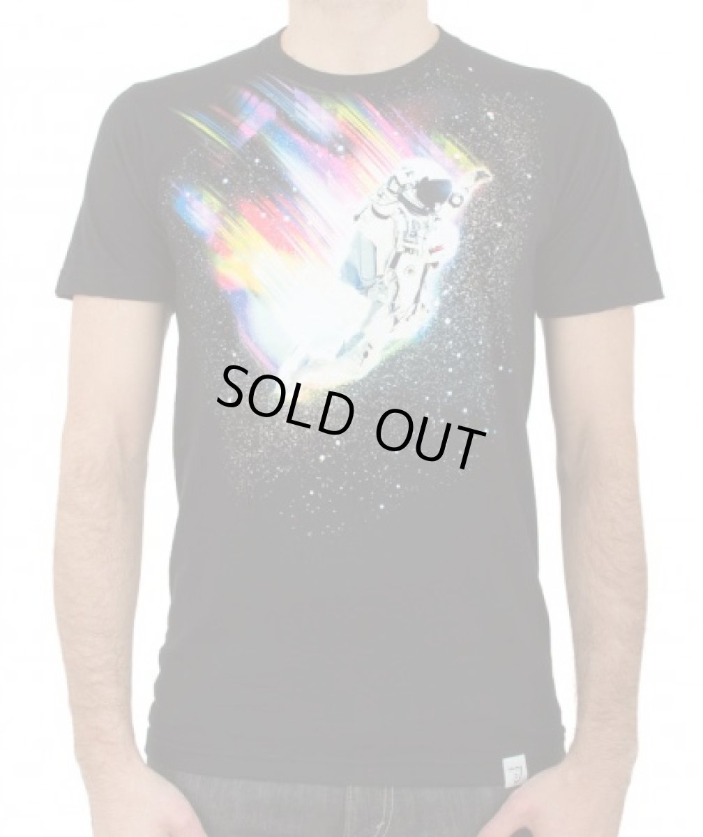 画像1: IMAGINARY FOUNDATIONメンズ半袖Tシャツ「LEAP / ブラック」 (1)
