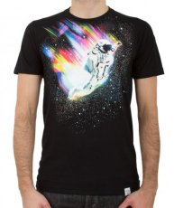 画像1: IMAGINARY FOUNDATIONメンズ半袖Tシャツ「LEAP / ブラック」 (1)