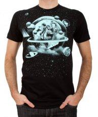 画像1: IMAGINARY FOUNDATIONメンズ半袖Tシャツ「PUZZLE / ブラック」 (1)