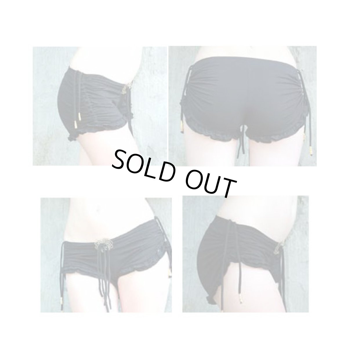 画像5: KAYO - Anime Clothing ショートパンツ「Eclipse Booty Shorts / ブラック」 (5)