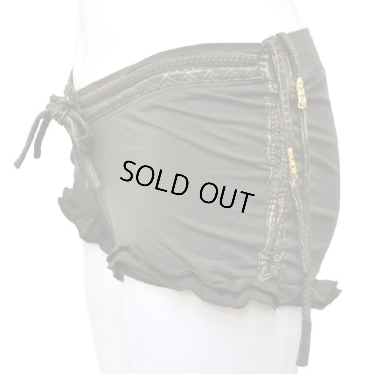 画像2: KAYO - Anime Clothing ショートパンツ「Eclipse Booty Shorts / オリーブ」 (2)