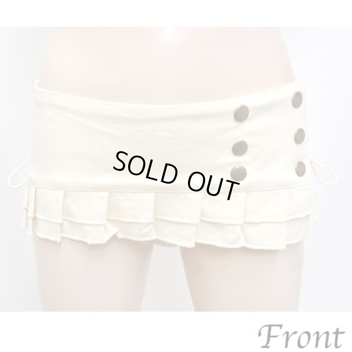 画像1: KAYO - Anime Clothing  スカートベルト「Pleated Skirt Belt / ベージュ」 (1)