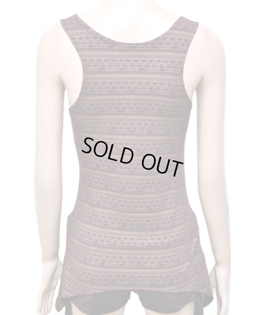 画像3: KAYO - Anime Clothing ノースリーブ「Eclipse Print Tank / プラム」 (3)