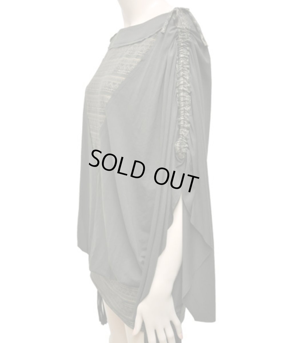 画像2: KAYO - Anime Clothing トップス「Eclipse Kimono Top / オリーブ」 (2)