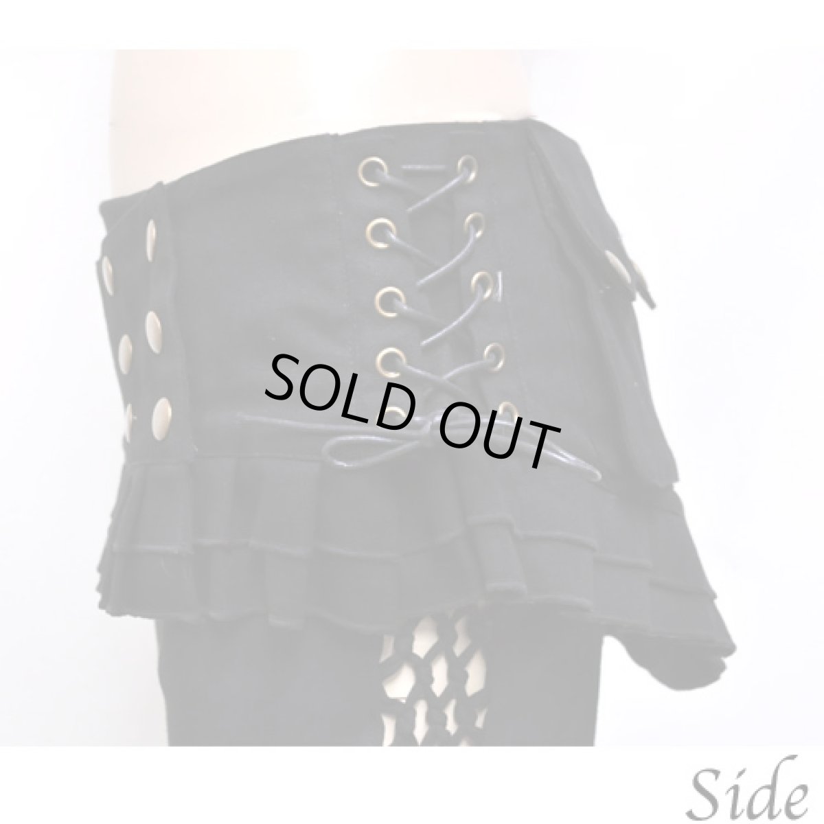 画像2: KAYO - Anime Clothing  スカートベルト「Pleated Skirt Belt / ブラック」 (2)