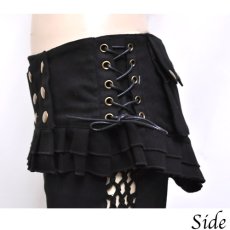 画像2: KAYO - Anime Clothing  スカートベルト「Pleated Skirt Belt / ブラック」 (2)