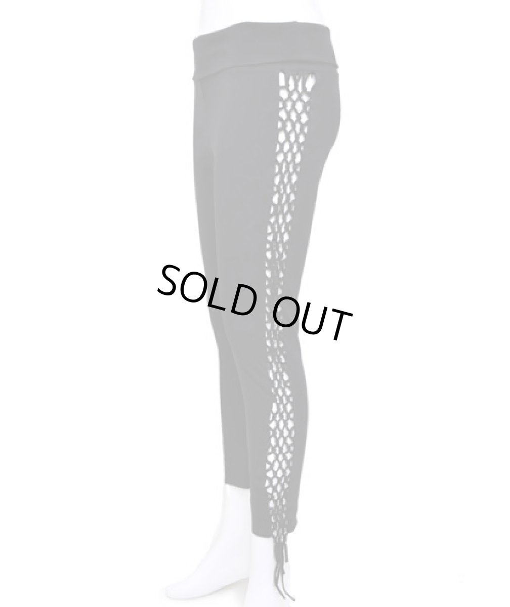 画像3: KAYO - Anime Clothing  レギンス「Shimmy Macrame Legging / ブラック」 (3)