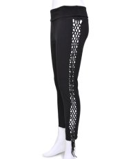 画像3: KAYO - Anime Clothing  レギンス「Shimmy Macrame Legging / ブラック」 (3)