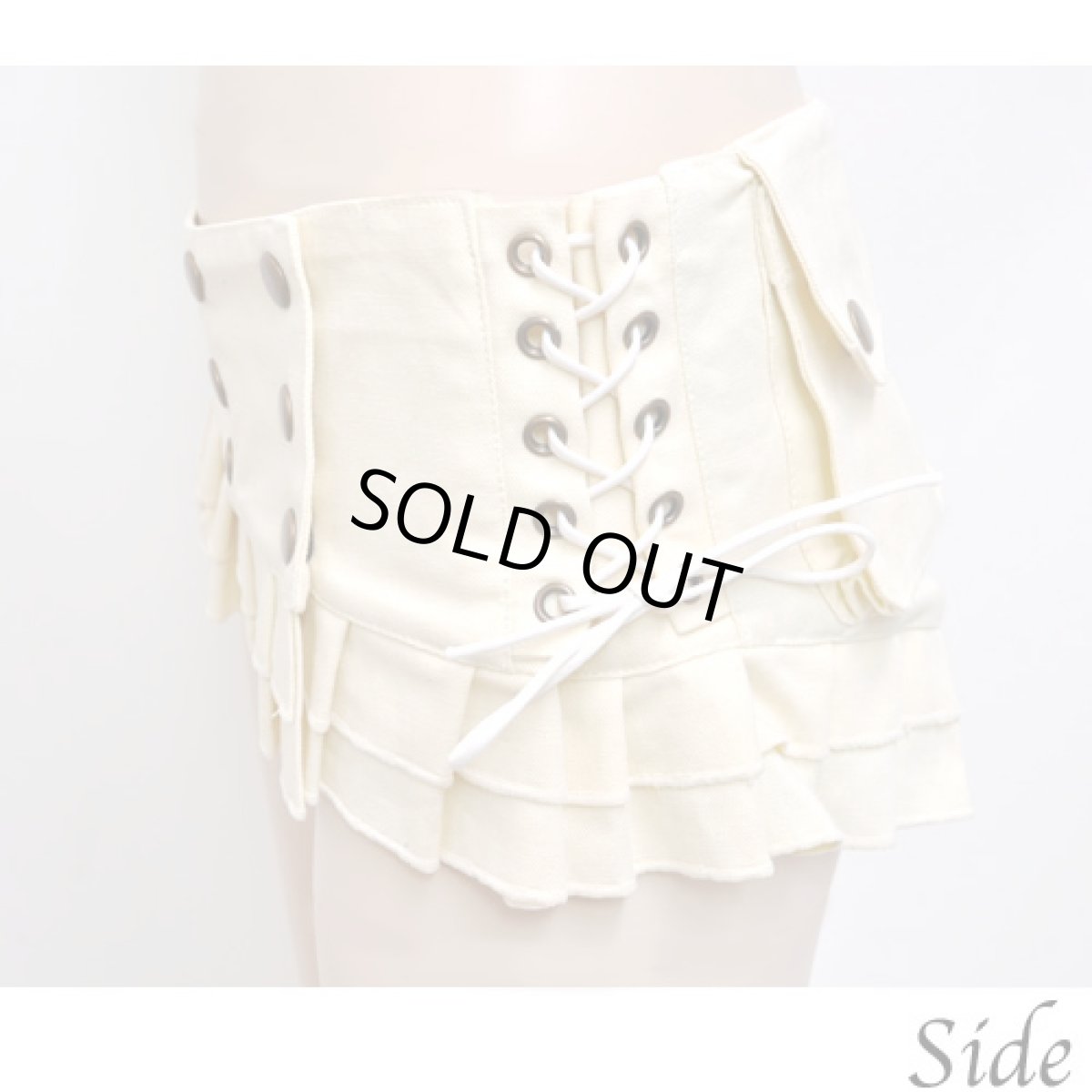 画像2: KAYO - Anime Clothing  スカートベルト「Pleated Skirt Belt / ベージュ」 (2)