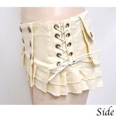 画像2: KAYO - Anime Clothing  スカートベルト「Pleated Skirt Belt / ベージュ」 (2)