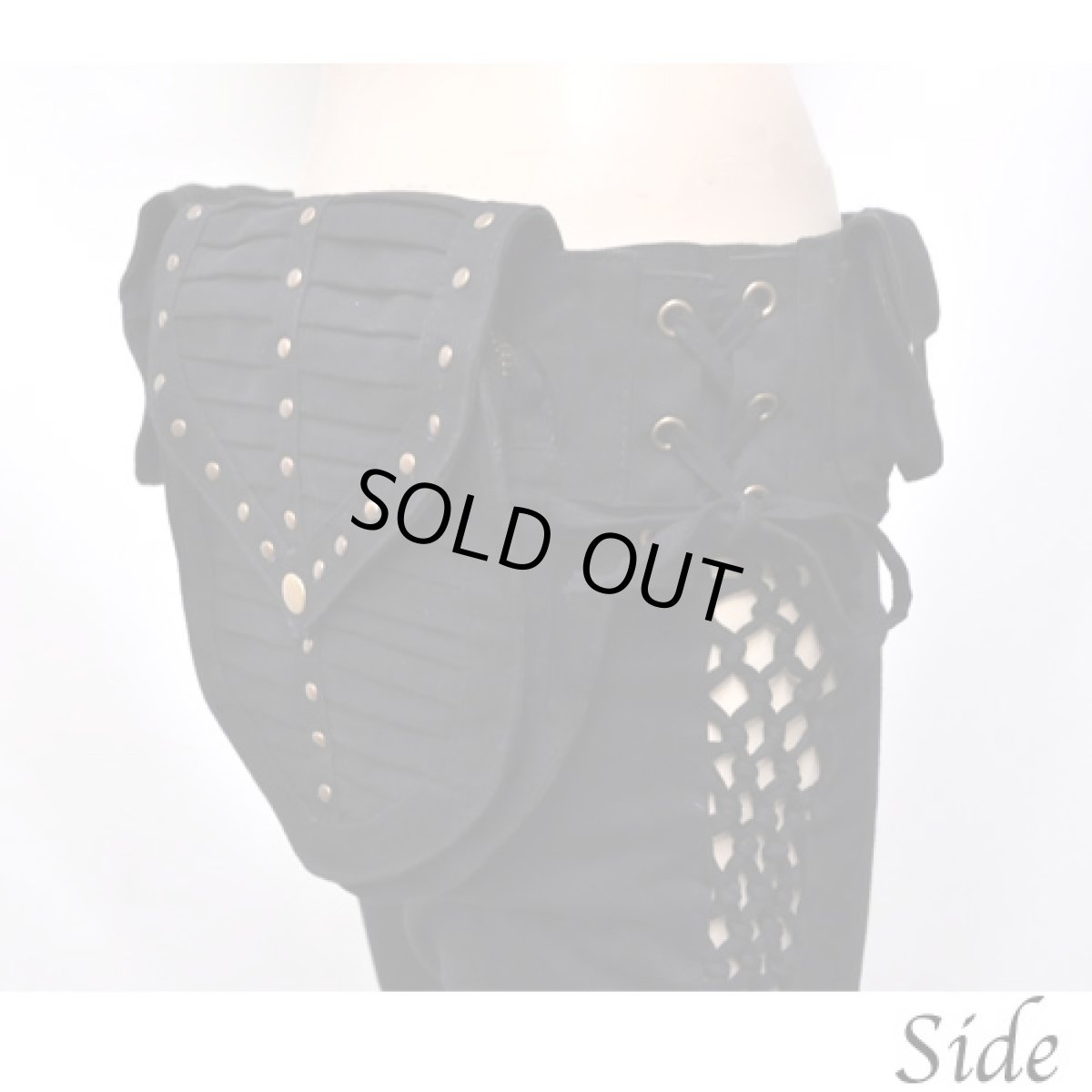 画像2: KAYO - Anime Clothing  ウエストバッグ「Double Pocket Belt / ブラック」 (2)