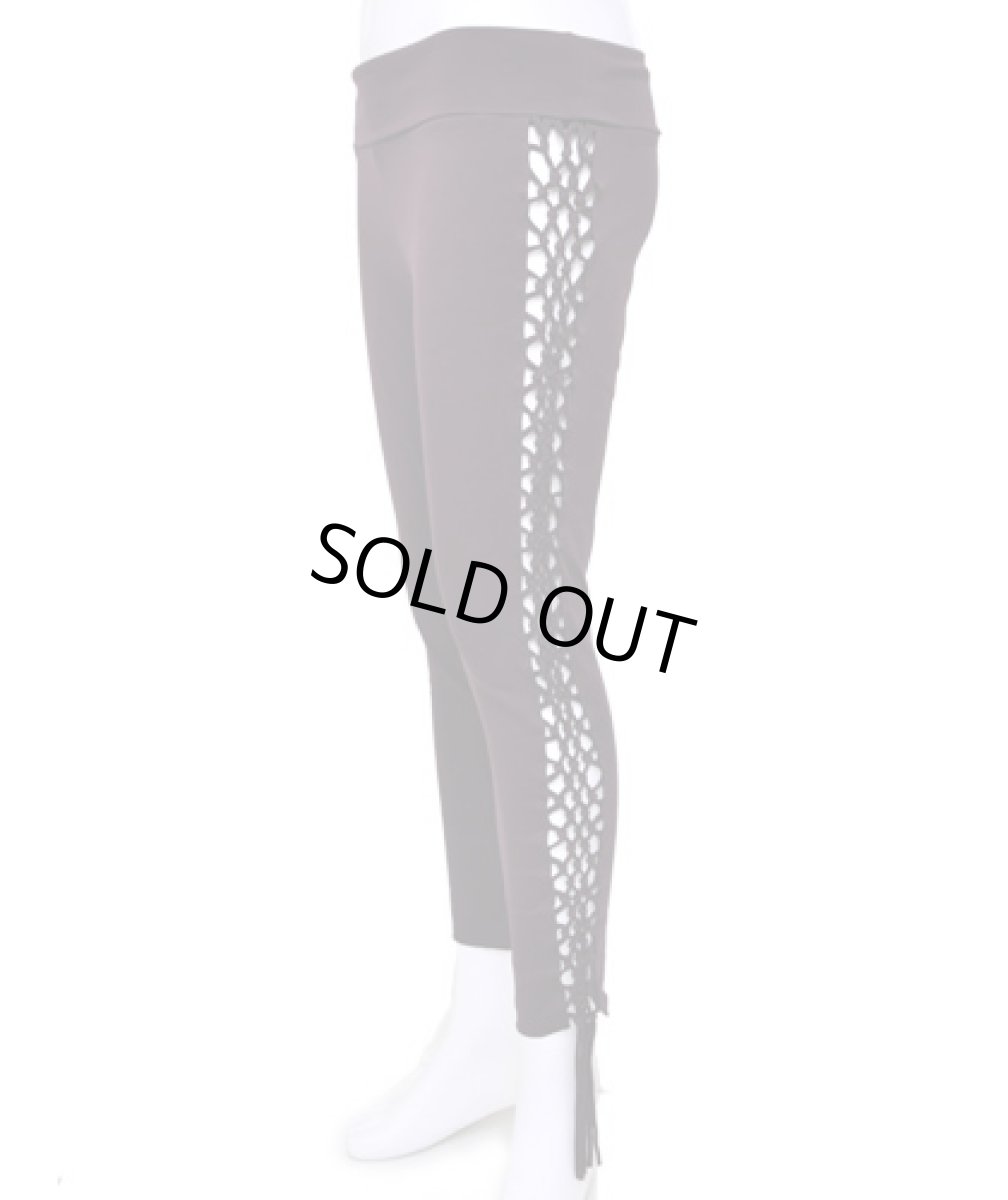 画像1: KAYO - Anime Clothing  レギンス「Shimmy Macrame Legging / プラム」 (1)