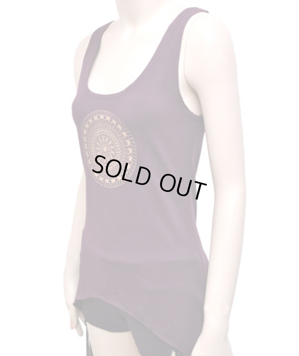画像3: KAYO - Anime Clothing ノースリーブ「Aztec Sun Tank / プラム」 (3)