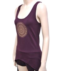 画像3: KAYO - Anime Clothing ノースリーブ「Aztec Sun Tank / プラム」 (3)