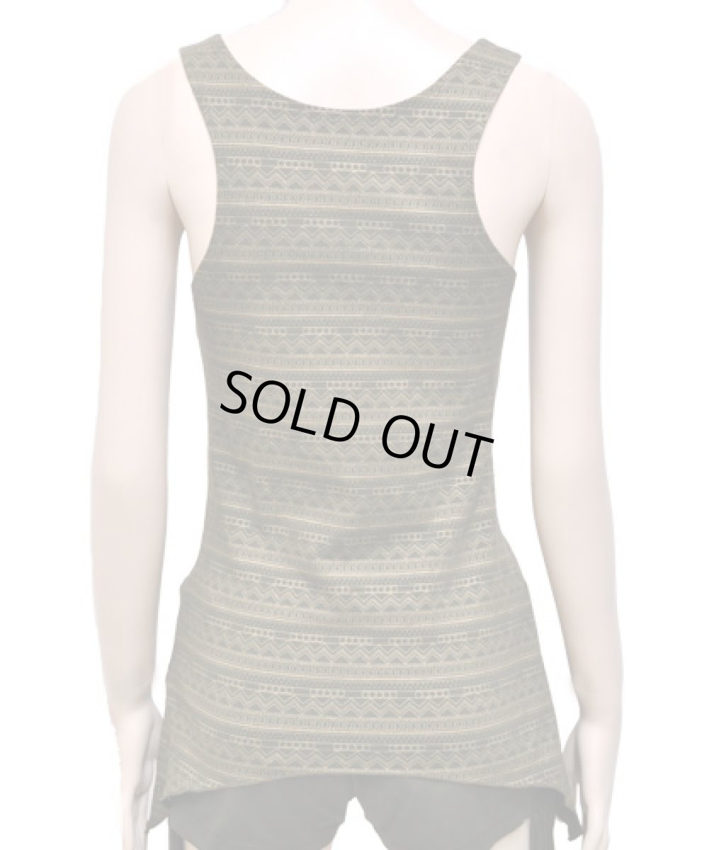 画像4: KAYO - Anime Clothing ノースリーブ「Eclipse Print Tank / オリーブ」 (4)