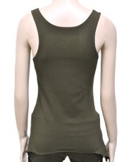 画像4: KAYO - Anime Clothing ノースリーブ「Eclipse Tank / オリーブ」 (4)