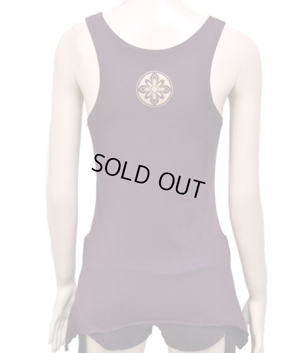 画像4: KAYO - Anime Clothing ノースリーブ「Aztec Sun Tank / プラム」 (4)