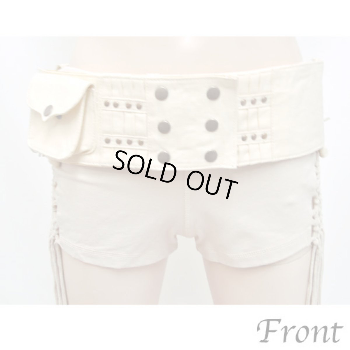 画像3: KAYO - Anime Clothing  ウエストバッグ「Double Pocket Belt / ベージュ」 (3)