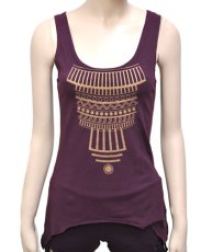 画像1: KAYO - Anime Clothing ノースリーブ「Eclipse Tank / プラム」 (1)