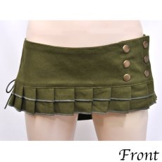 画像1: KAYO - Anime Clothing  スカートベルト「Pleated Skirt Belt / オリーブ」 (1)