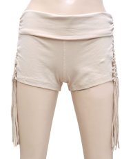 画像2: KAYO - Anime Clothing  レディース・パンツ「Shimmy Shorts / ベージュ」 (2)