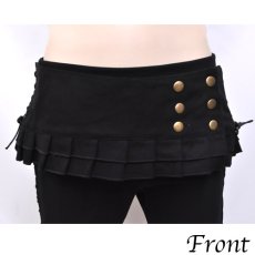 画像1: KAYO - Anime Clothing  スカートベルト「Pleated Skirt Belt / ブラック」 (1)