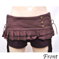 画像1: KAYO - Anime Clothing  スカートベルト「Pleated Skirt Belt / プラム」 (1)