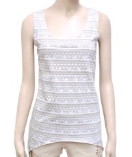 画像1: KAYO - Anime Clothing ノースリーブ「Eclipse Print Tank / ホワイト」 (1)