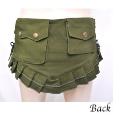 画像3: KAYO - Anime Clothing  スカートベルト「Pleated Skirt Belt / オリーブ」 (3)