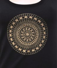 画像2: KAYO - Anime Clothing ノースリーブ「Aztec Sun Tank / ブラック」 (2)