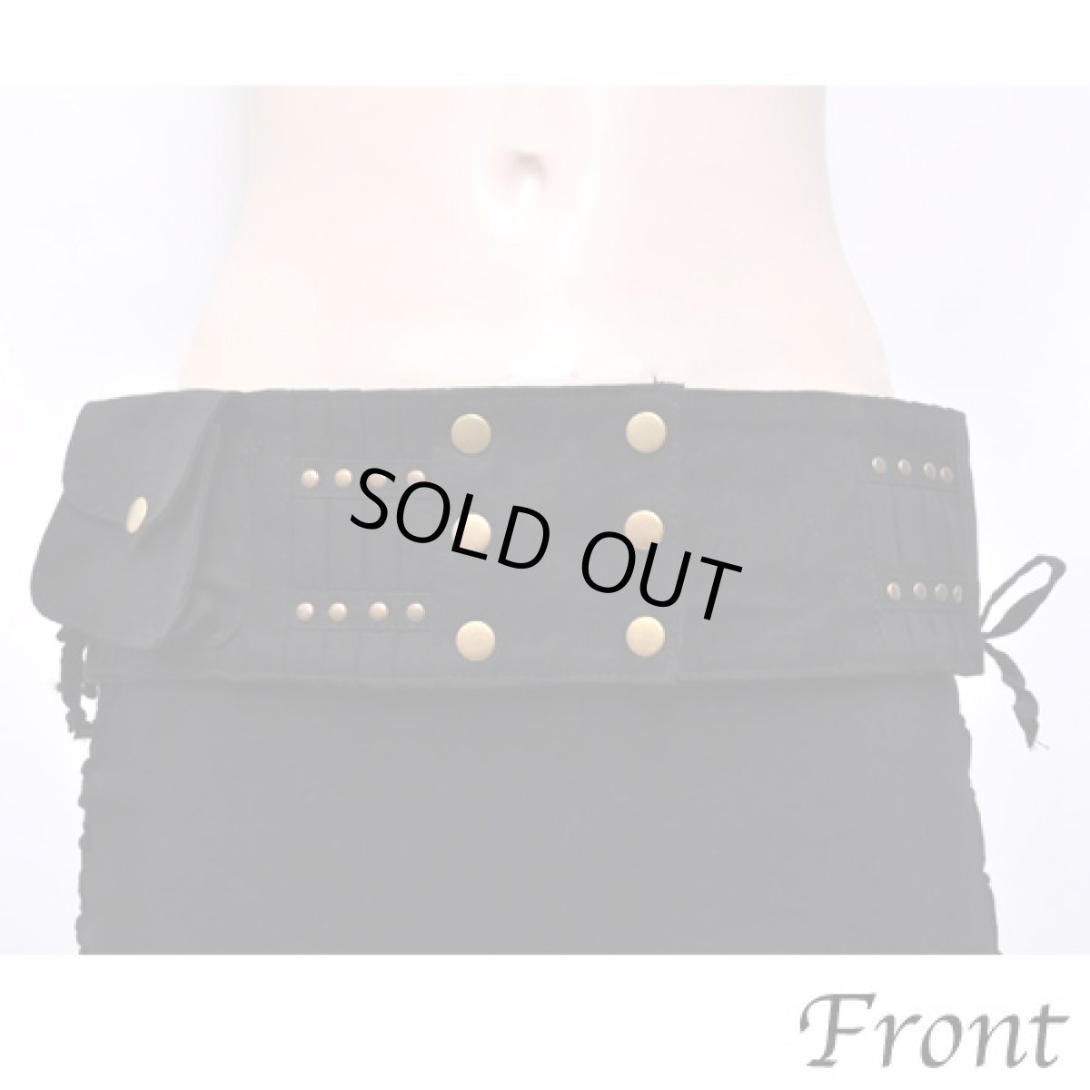 画像3: KAYO - Anime Clothing  ウエストバッグ「Double Pocket Belt / ブラック」 (3)