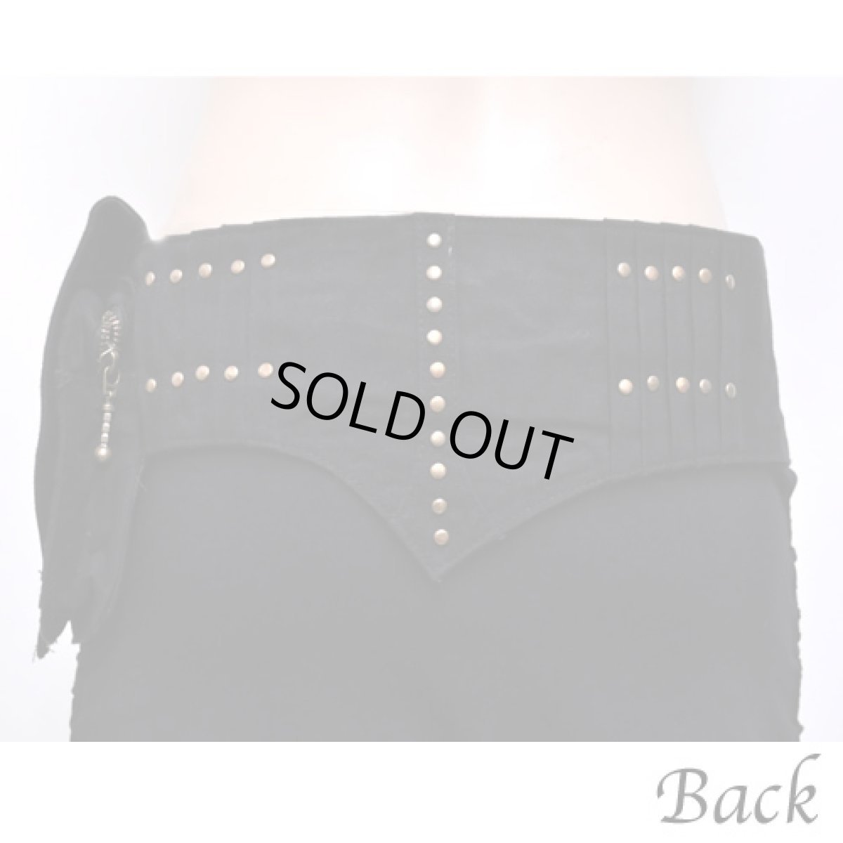 画像4: KAYO - Anime Clothing ウエストバッグ「Pleated Skirt Belt / ブラック」 (4)