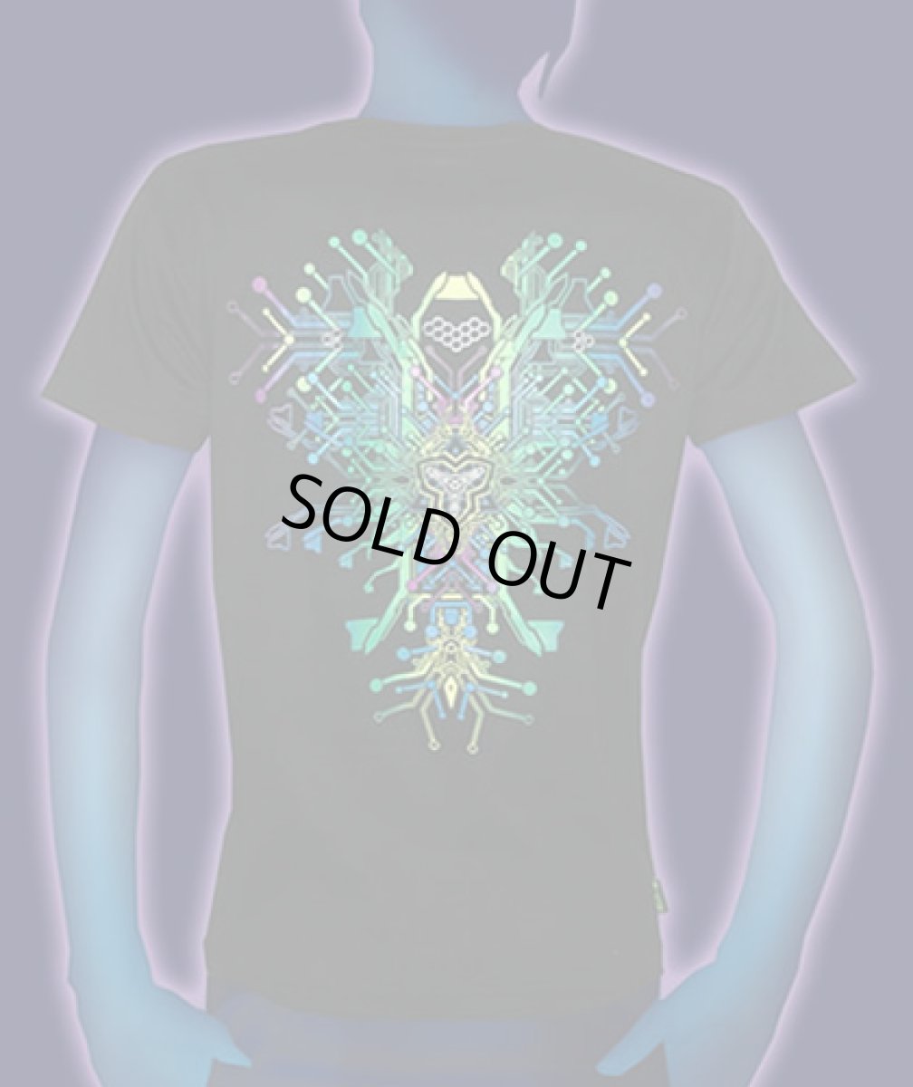 画像2: SPACE TRIBEメンズ・Tシャツ「TechnoSapien」 (2)