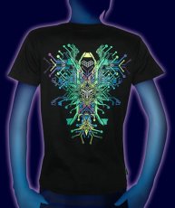 画像2: SPACE TRIBEメンズ・Tシャツ「TechnoSapien」 (2)