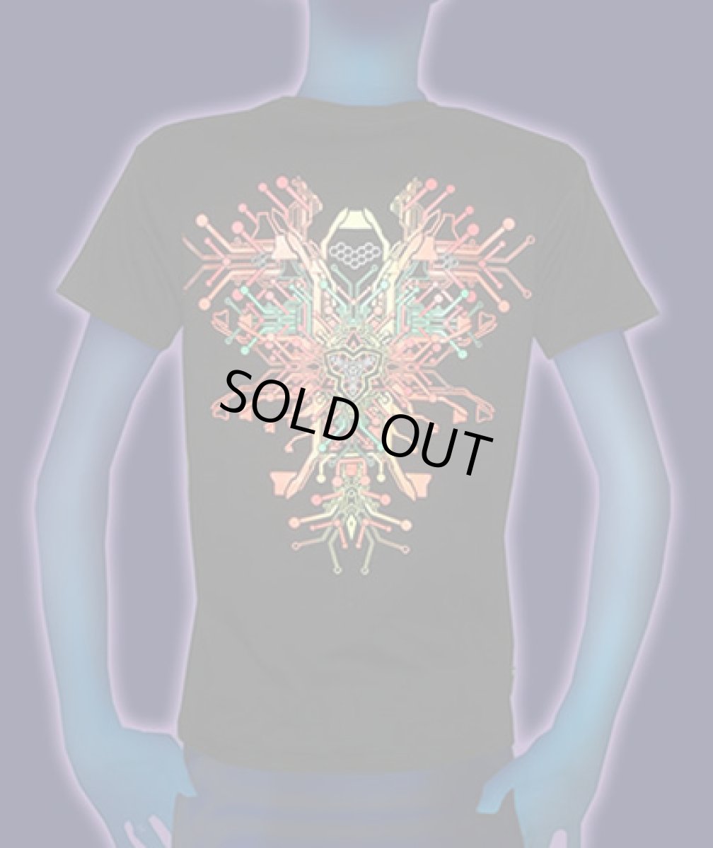 画像2: SPACE TRIBEメンズ・Tシャツ「Fire Sapien」 (2)