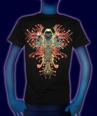 画像2: SPACE TRIBEメンズ・Tシャツ「Fire Sapien」 (2)