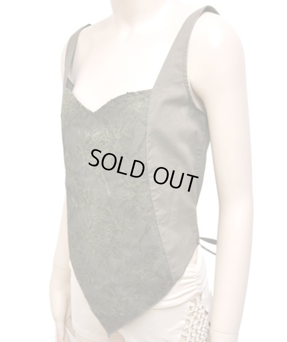 画像2: Sati Creation レディース・キャミソール  /  カーキ (2)