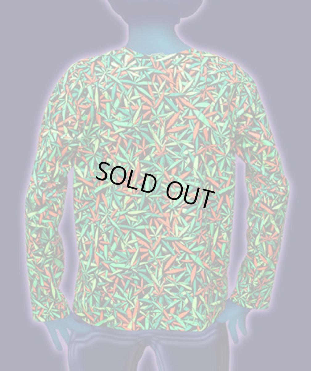 画像2: SPACE TRIBEメンズ・長袖カットソー「クラシックサイズ - Orange Bud Weed」 (2)