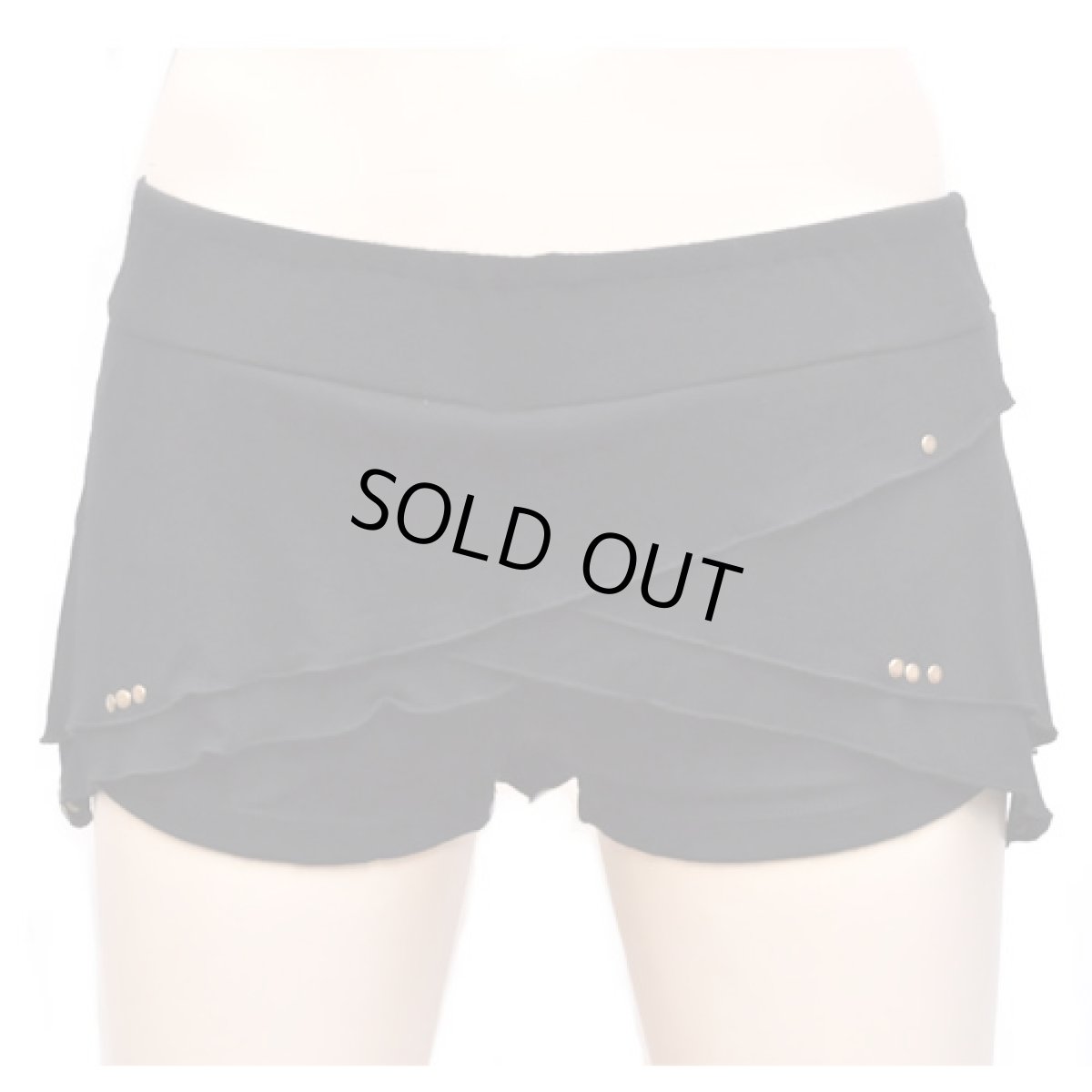 画像2: KAYO - Anime Clothing  ショートパンツ「Bamboo Origami Short / ブラック」 (2)