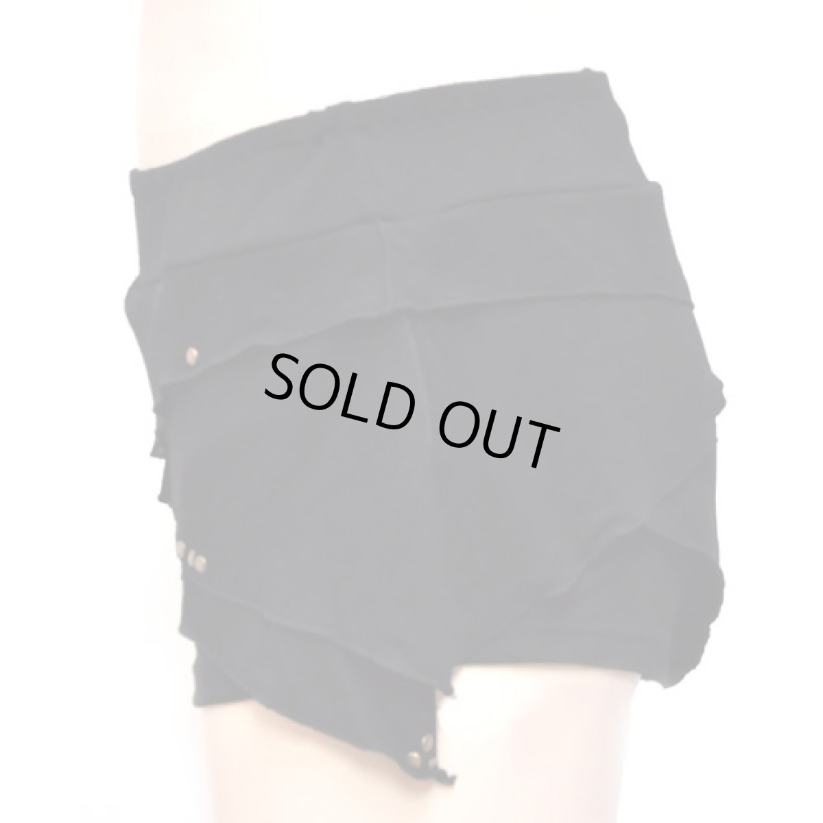 画像3: KAYO - Anime Clothing  ショートパンツ「Bamboo Origami Short / ブラック」 (3)