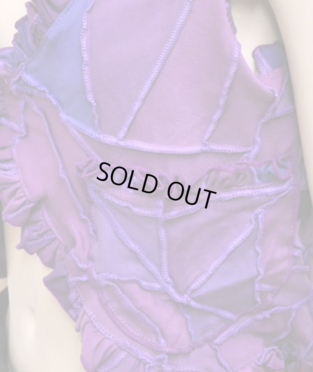 画像4: BONE レディース・パッチワークベスト・ショート / パープル (4)