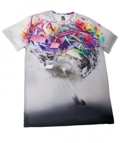 画像2: IMAGINARY FOUNDATION メンズ・サブリメイションTシャツ「WHIRLWIND」