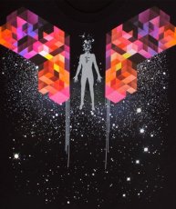 画像2: IMAGINARY FOUNDATIONメンズ半袖Tシャツ「ELEVATE / ブラック」 (2)