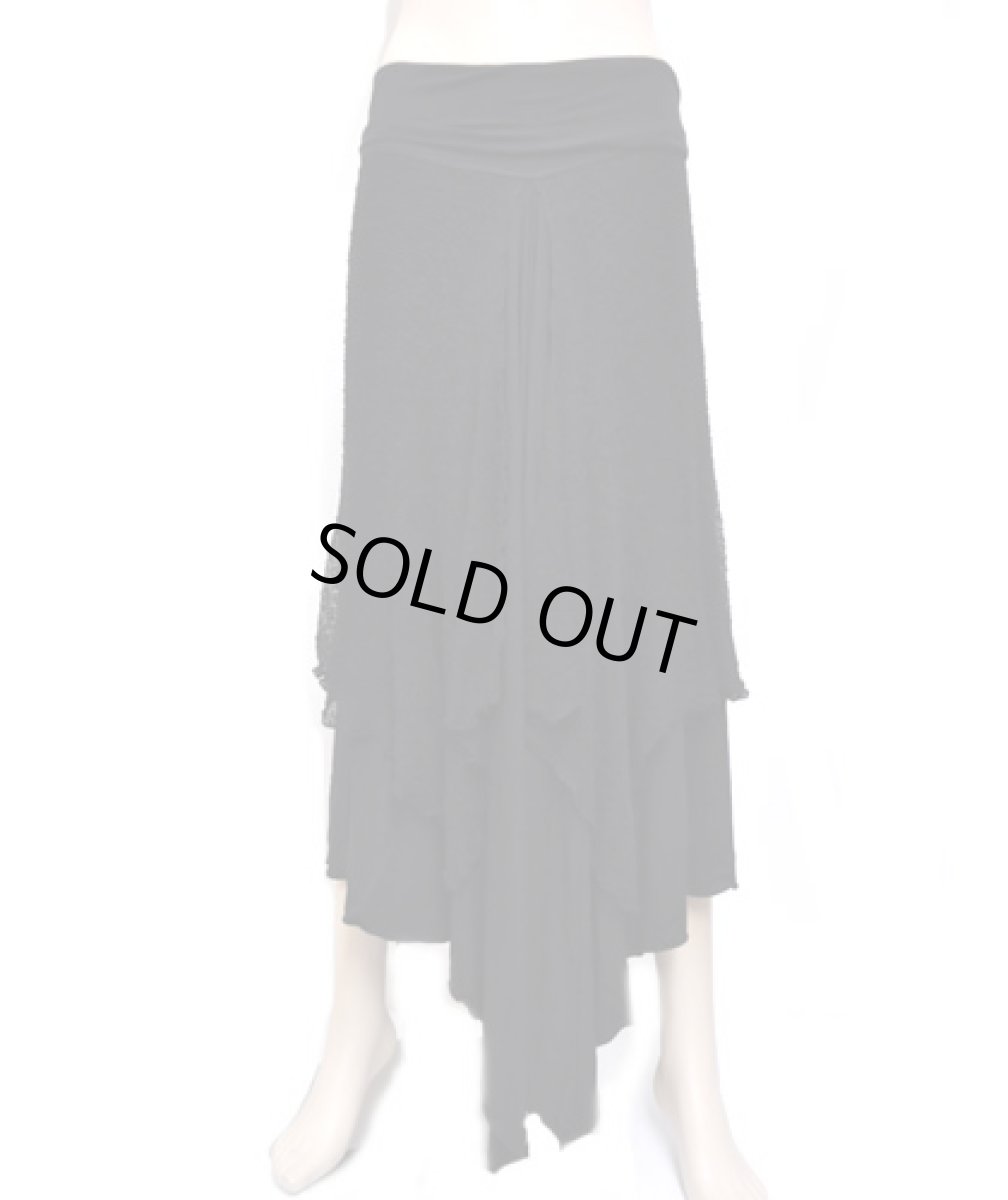 画像2: PSYLO スカート「Le Skirt Rmx / ブラック×ブラック」 (2)