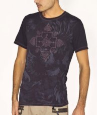 画像1: PSYLO メンズ・半袖Tシャツ「Semilan Tee / ブラック」 (1)