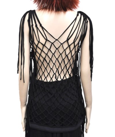 画像3: PSYLO レディース・ノースリーブ「Pisces Top / ブラック」