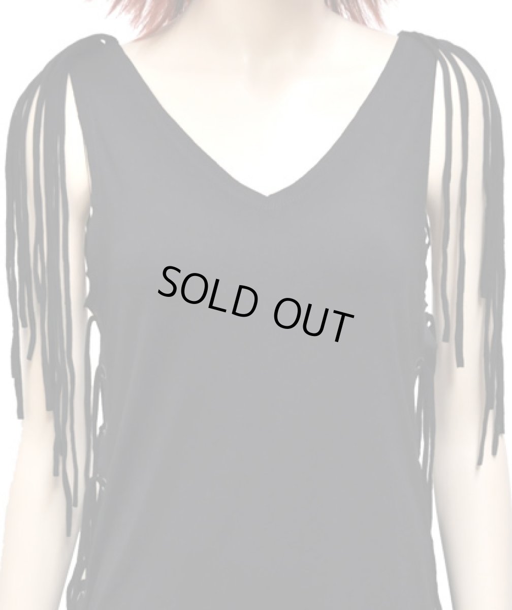 画像4: PSYLO レディース・ノースリーブ「Pisces Top / ブラック」 (4)