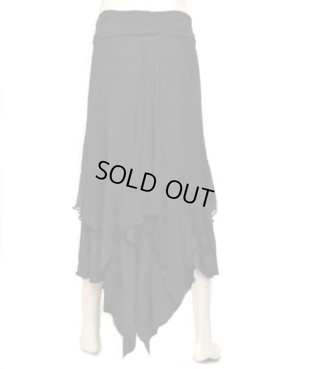 画像4: PSYLO スカート「Le Skirt Rmx / ブラック×ブラック」 (4)